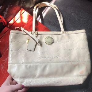White coach purse